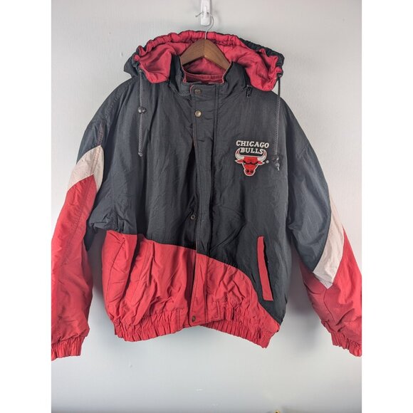 Vintage 1990s Chicago Bulls Zip Up Jacket - Size Large - Picture 1 of 11